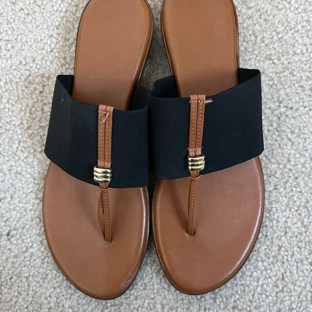 Elegant Black and Brown Women's Sandals